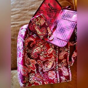 Vera Bradly bag w/ matching coin purse and wallet